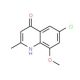 6-Chloro-8-methoxy-2-methylquinolin-4-ol (CAS 1206-97-9) - chemical structure image