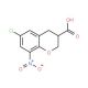 6-chloro-8-nitrochromane-3-carboxylic acid - chemical structure image