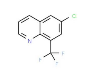 6-Chloro-8-(trifluoromethyl)quinoline (CAS 1065074-68-1) - chemical structure image