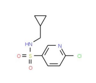 6-chloro-N-(cyclopropylmethyl)pyridine-3-sulfonamide - chemical structure image