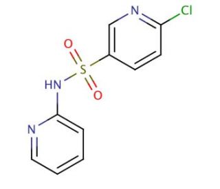 6-chloro-N-pyridin-2-ylpyridine-3-sulfonamide - chemical structure image