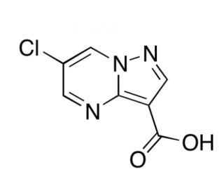 6-Chloro-pyrazolo[1,5-a]pyrimidine-3-carboxylic Acid (CAS 1204926-24-8) - chemical structure image