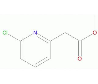 (6-Chloro-pyridin-2-yl)-acetic acid methyl ester (CAS 161807-18-7) - chemical structure image