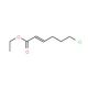 6-Chloro-trans-2-hexenoic acid ethyl ester (CAS 72448-92-1) - chemical structure image
