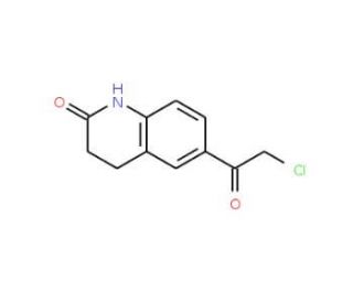 6-(chloroacetyl)-3,4-dihydroquinolin-2(1H)-one (CAS 61122-82-5) - chemical structure image
