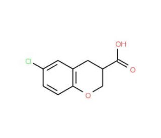 6-chlorochromane-3-carboxylic acid (CAS 164265-01-4) - chemical structure image