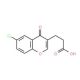 6-Chlorochromone-3-propionic acid (CAS 890090-65-0) - chemical structure image