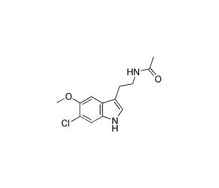 6-Chloromelatonin (CAS 63762-74-3) - chemical structure image