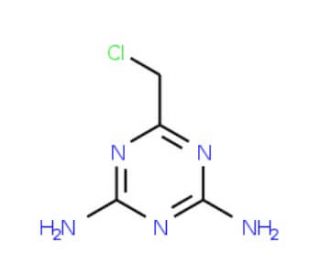 6-(chloromethyl)-1,3,5-triazine-2,4-diamine (CAS 010581-62-1) - chemical structure image
