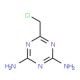 6-(chloromethyl)-1,3,5-triazine-2,4-diamine (CAS 010581-62-1) - chemical structure image