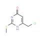 6-(chloromethyl)-2-(methylthio)pyrimidin-4(3H)-one (CAS 89639-37-2) - chemical structure image