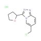 6-(Chloromethyl)-3-tetrahydrofuran-2-yl[1,2,4]-triazolo[4,3-a]pyridine hydrochloride - chemical structure image