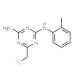6-Chloromethyl-N-o-tolyl-[1,3,5]triazine-2,4-diamine (CAS 568570-13-8) - chemical structure image