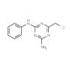 6-(chloromethyl)-N-phenyl-1,3,5-triazine-2,4-diamine (CAS 30355-60-3) - chemical structure image