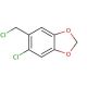 6-Chloropiperonyl chloride (CAS 23468-31-7) - chemical structure image