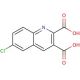 6-Chloroquinoline-2,3-dicarboxylic acid (CAS 92513-50-3) - chemical structure image
