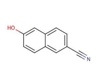 6-Cyano-2-naphthol (CAS 52927-22-7) - chemical structure image