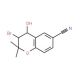 6-Cyano-trans-3-bromo-3,4-dihydro-2,2-dimethyl-2H-benzo-[b]-pyran-4-ol (CAS 65018-89-5) - chemical structure image