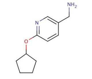 [6-(cyclopentyloxy)pyridin-3-yl]methanamine - chemical structure image