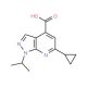 6-cyclopropyl-1-isopropyl-1H-pyrazolo[3,4-b]pyridine-4-carboxylic acid (CAS 851288-57-8) - chemical structure image