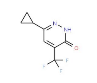 6-cyclopropyl-4-(trifluoromethyl)-2,3-dihydropyridazin-3-one - chemical structure image