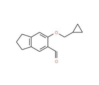 6-(Cyclopropylmethoxy)-5-indanecarbaldehyde - chemical structure image