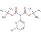 6-(Di-Boc-amino)-2-bromopyridine (CAS 870703-61-0) - chemical structure image