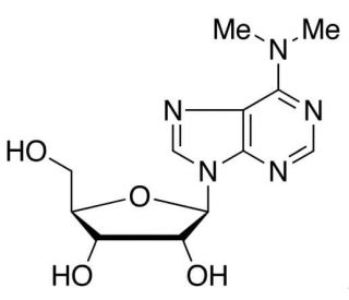 6-Dimethylaminopurine-9-riboside (CAS 2620-62-4) - chemical structure image