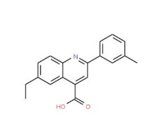 6-ethyl-2-(3-methylphenyl)quinoline-4-carboxylic acid - chemical structure image