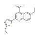 6-ethyl-2-(5-ethyl-2-thienyl)quinoline-4-carbonyl chloride - chemical structure image