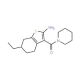 6-Ethyl-3-(piperidin-1-ylcarbonyl)-4,5,6,7-tetrahydro-1-benzothien-2-ylamine - chemical structure image