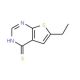 6-Ethyl-thieno[2,3-d]pyrimidine-4-thiol - chemical structure image