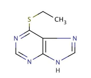 6-Ethylmercaptopurine (CAS 5417-84-5) - chemical structure image