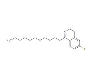 6-Fluoro-1-undecyl-3,4-dihydroisoquinoline (CAS 914381-28-5) - chemical structure image