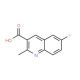 6-Fluoro-2-methylquinoline-3-carboxylic acid (CAS 461026-47-1) - chemical structure image