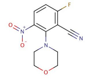 6-Fluoro-2-morpholin-4-yl-3-nitrobenzonitrile - chemical structure image