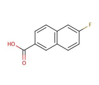 6-Fluoro-2-naphthoic acid (CAS 5043-01-6) - chemical structure image