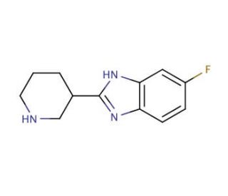 6-Fluoro-2-piperidin-3-yl-1H-benzimidazole - chemical structure image