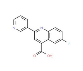 6-fluoro-2-pyridin-3-ylquinoline-4-carboxylic acid - chemical structure image