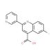 6-fluoro-2-pyridin-3-ylquinoline-4-carboxylic acid - chemical structure image
