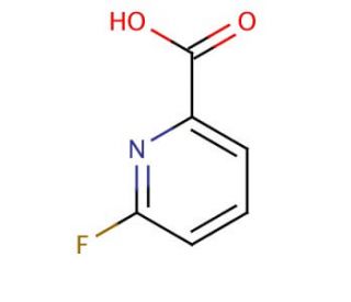 6-Fluoro-2-pyridinecarboxylic acid (CAS 402-69-7) - chemical structure image