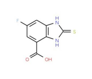 6-fluoro-2-sulfanylidene-2,3-dihydro-1H-1,3-benzodiazole-4-carboxylic acid - chemical structure image