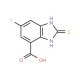 6-fluoro-2-sulfanylidene-2,3-dihydro-1H-1,3-benzodiazole-4-carboxylic acid - chemical structure image