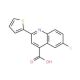 6-Fluoro-2-thiophen-2-yl-quinoline-4-carboxylic acid (CAS 33289-53-1) - chemical structure image