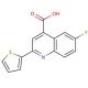 6-fluoro-2-(thiophen-2-yl)quinoline-4-carboxylic acid - chemical structure image