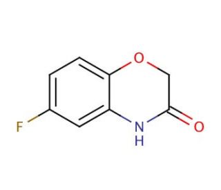 6-Fluoro-2H-1,4-benzoxazin-3(4H)-one (CAS 398-63-0) - chemical structure image
