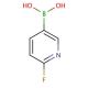6-Fluoro-3-pyridinylboronic acid (CAS 351019-18-6) - chemical structure image