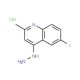6-Fluoro-4-hydrazino-2-methylquinoline hydrochloride (CAS 1171871-62-7) - chemical structure image