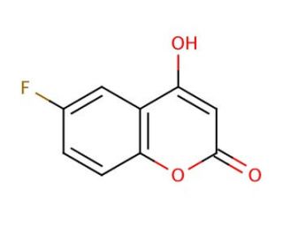 6-Fluoro-4-hydroxycoumarin (CAS 1994-13-4) - chemical structure image