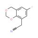 (6-fluoro-4H-1,3-benzodioxin-8-yl)acetonitrile - chemical structure image
